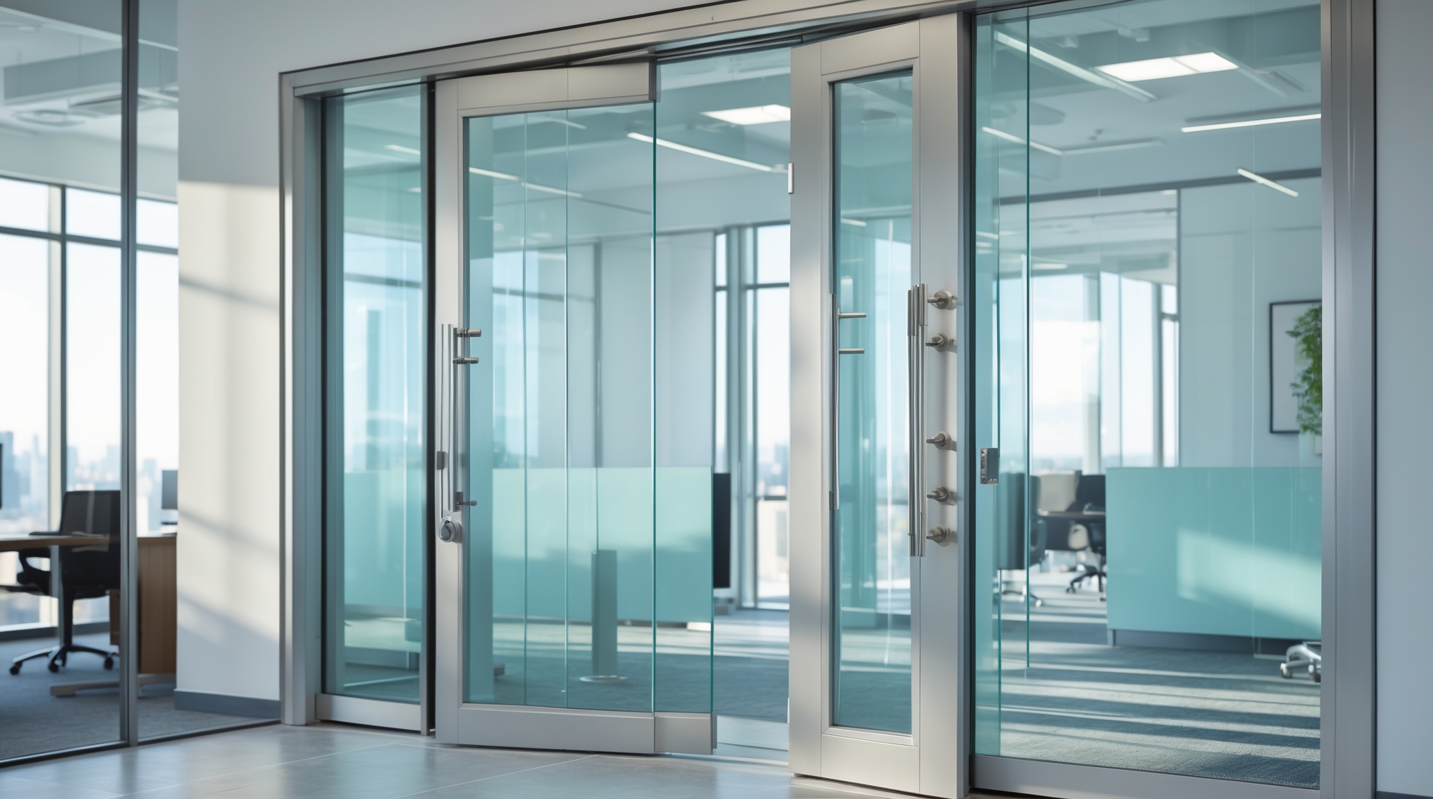 Manual Glass Doors