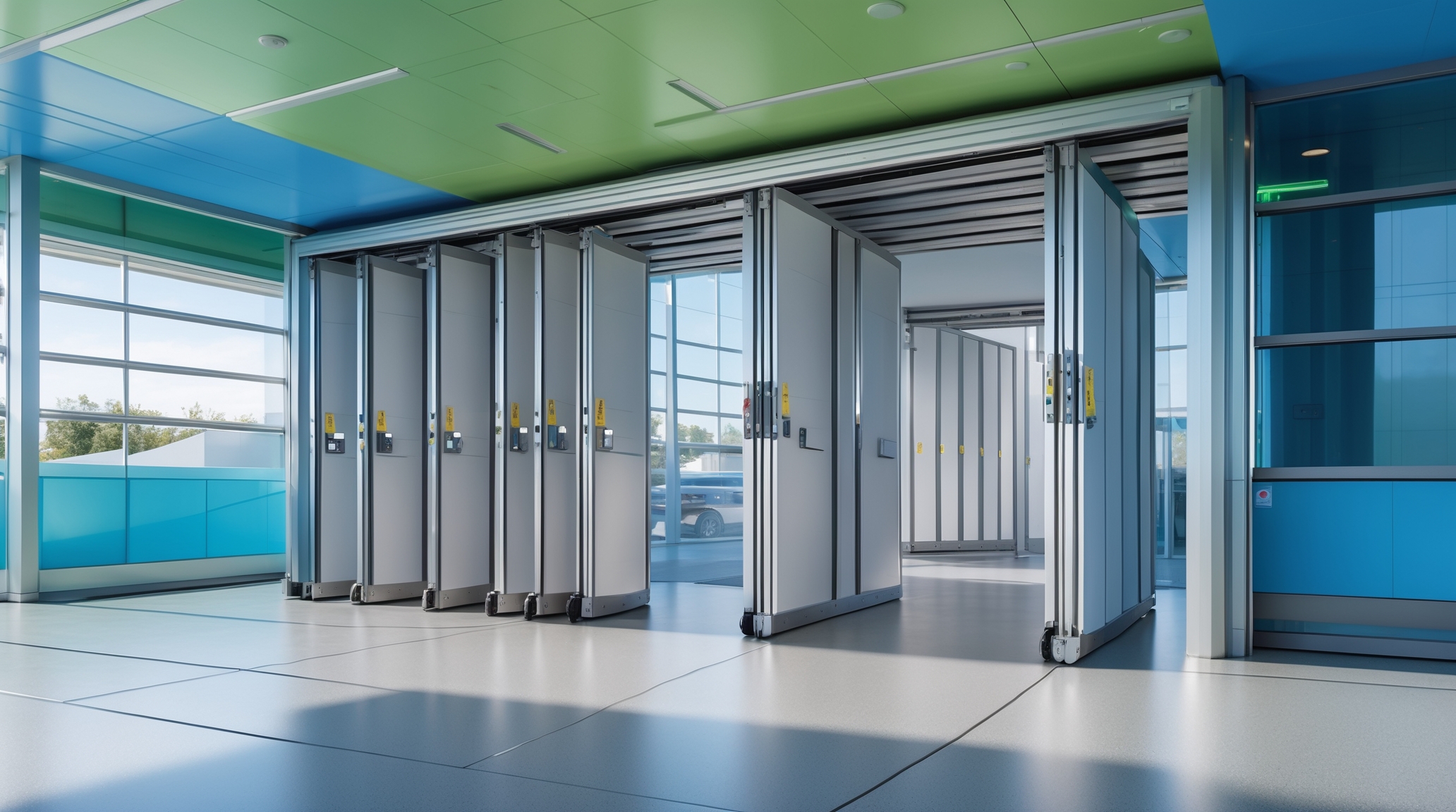 Telescopic Automatic Sliding Doors